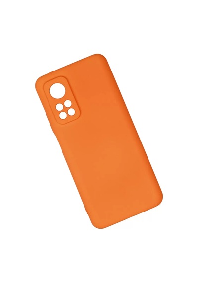 Newface Xiaomi Mi 10t Kılıf Nano İçi Kadife Silikon - Turuncu