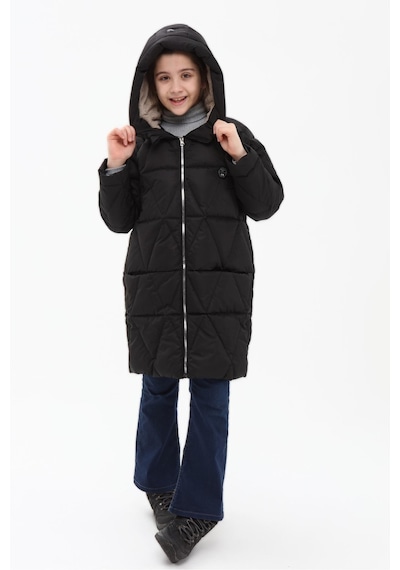Benitto Kids Kız Çocuk Kaban 22bnt51251-Siyah
