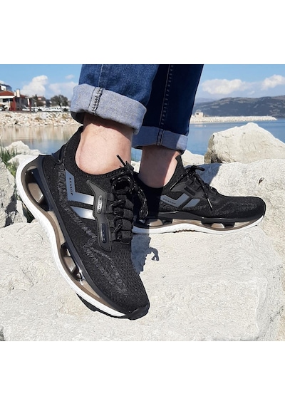 Dunlop 2357-2356 Siyah Air Yumuşak Taban Erkek Spor Ayakkabı Siyah