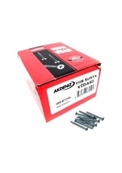 Akdeniz 4x40 Sunta Vidası 500 Lü Paket Diğer