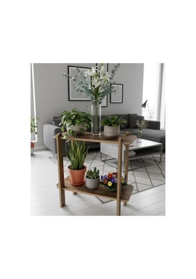 Seh101 Modern Yan Sehpa, Çiçek Standı, Kitap Standı, 2 Katlı, Lidya - 836619277 Lidya