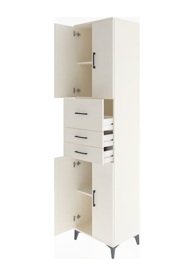 Hyperion Dolap 3 Raflı 3 Çekmeceli 4 Kapaklı 60x44x243 Aytaşı... Aytaşı