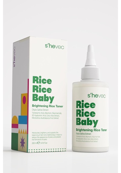 She Vec Rice Rice Baby Aydınlatıcı Pirinç Tonik %100 Vegan Sku: Smg8690010424365