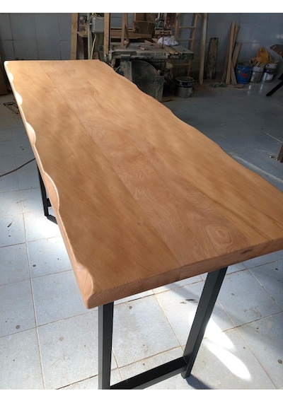 Bintaşmobilya Kütük Bar Masası 200X60.Cm