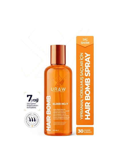 Hair Bomb Saç Bakım Yağı Yeniden Yapılandırıcı Ve Besleyici 125 Ml