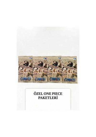 Cantex Tech One Piece Card Game Booster Wanted Poster Hazine Sandığı 4 Paket