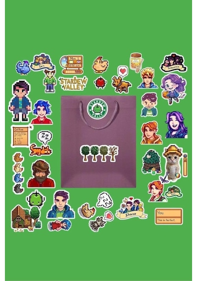 Stardew Valley Sticker Paketi/bullet Journal Defter Çıkartma Ajanda Laptop Etiket, 468743547687 1