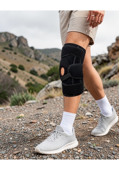 Dizliği Esnek Ligamentli Silikon Pedli Menisküs Destek Bandajı Çok Renkli
