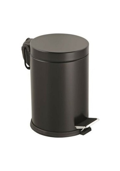 Lalezar Lzr-811-s 3l Siyah Pedallı Metal Çöp Kovası