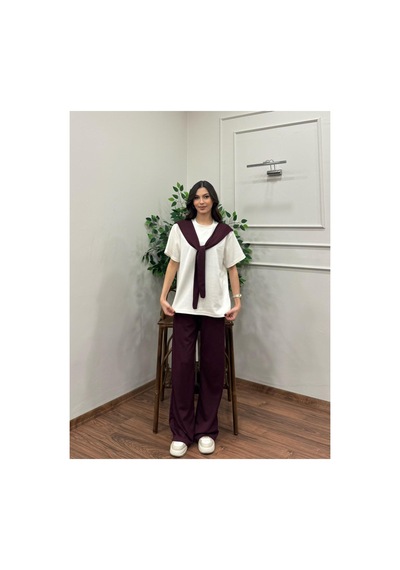 Asur Boutique Asur Butik Kadın Şal Yakalı Yapışık Model Kadın Eşofman Takımı Bordo Asur Boutique Asur Butik Kadın Şal Yakalı Yapışık Model Kadın Eşofman Takımı Bordo
