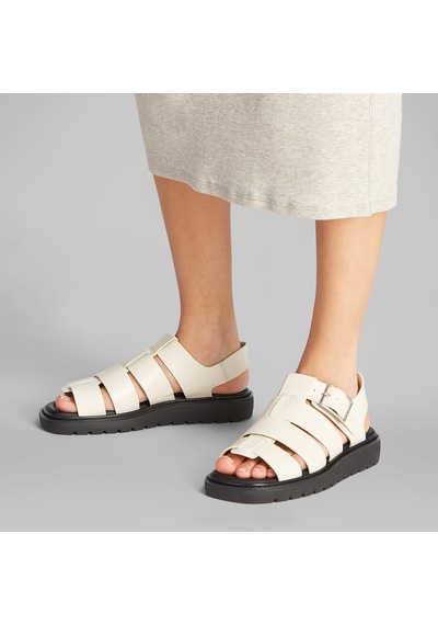 Calvin Klein Sq Molded Sdl Fisherman Mg Wn Kadın Bej Sandalet