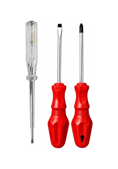 3'lü Tornavida Seti, Farklı Boyutlarda, Ergonomik Tasarım