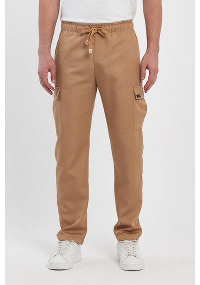 Alexander Gardi Alexandergardı Beli Lastikli Erkek Kargo Pantolon E24-51204-erkk Camel