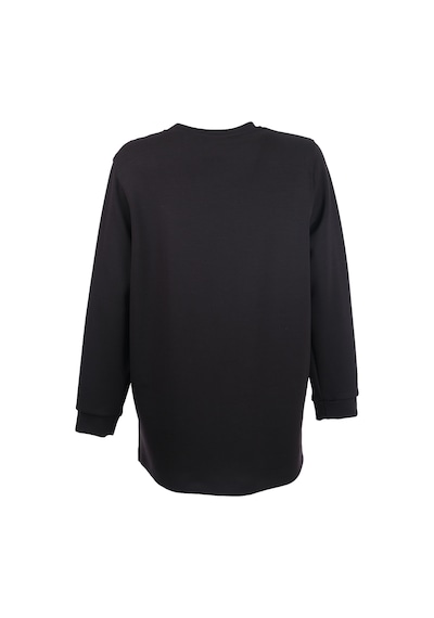 Büyük Beden Desenli Taş İ Şlemeli Sweatshirt Gala-xi Siyah
