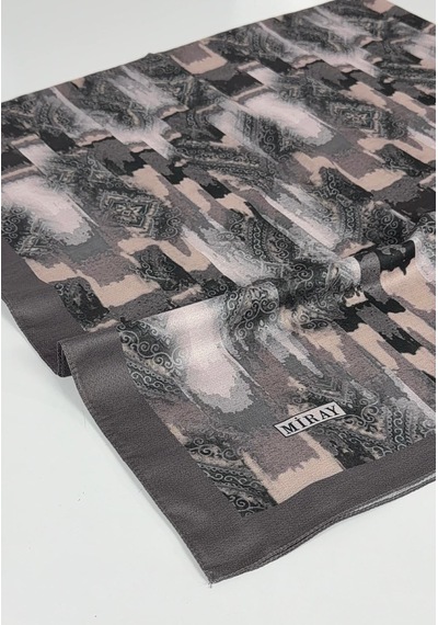 Miray Nevada Büyük Boy Organik Pamuk Eşarp - 120 X 120 - 06451 Füme
