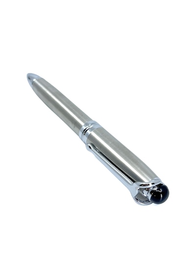 Lüks Metal Tükenmez Kalem - Özel Hediyelik Kutulu, Gümüş Renk, Şık Ve Ergonomik Tasarım Gri