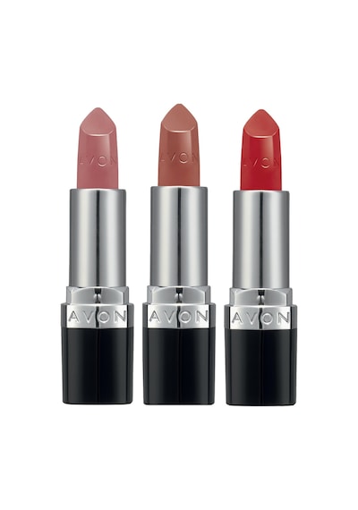 Avon Ultra Kremsi Ruj Blush Nude + Cappuccino + Red 2000