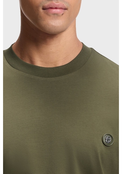 Boss Logolu Pamuklu Regular Fit Bisiklet Yaka T Shirt Erkek T Shirt 50555844 347 Haki