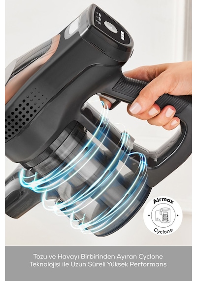Karaca Vantuz Power Force Pro 2 in 1 Şarj Edilebilir Dik Süpürge