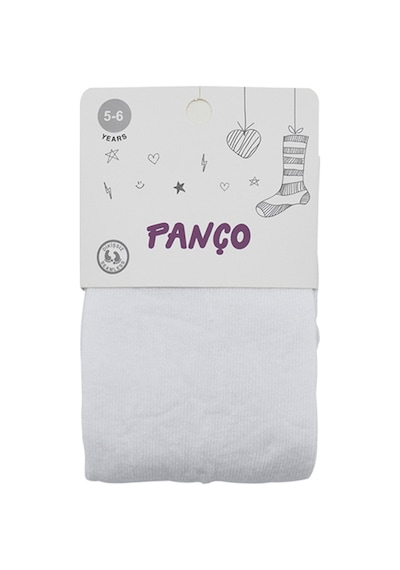 Panço Kız Çocuk Pamuklu Beyaz Külotlu Çorap 2322gk11002