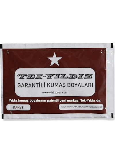 Yıldız Kumaş Boyası Kahve 12 Adet Kahverengi
