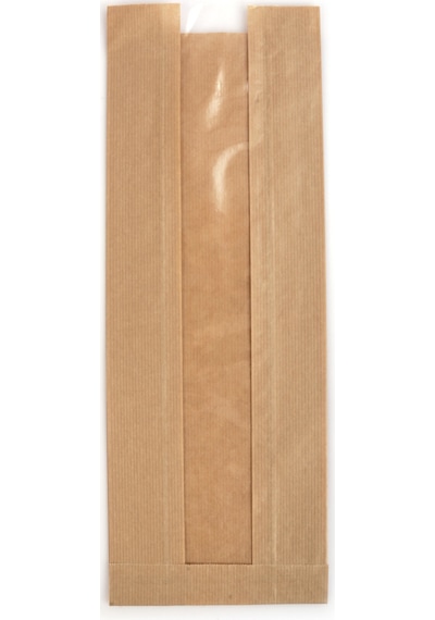 Anadolu Kağıtçılık Pencereli Şamua Kraft Kese Kağıdı 10 Kg 15 Cm X 33 Cm - 500 Gr Lık