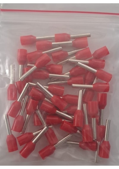 1 Mm Kablo Yüzüğü İzoleli 47adet Kırmızı
