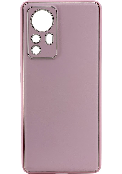 Nettech Xiaomi Mi 12 Pro Uyumlu Coco Leather Seri Arka Koruma Kılıf - Kırmızı Kırmızı