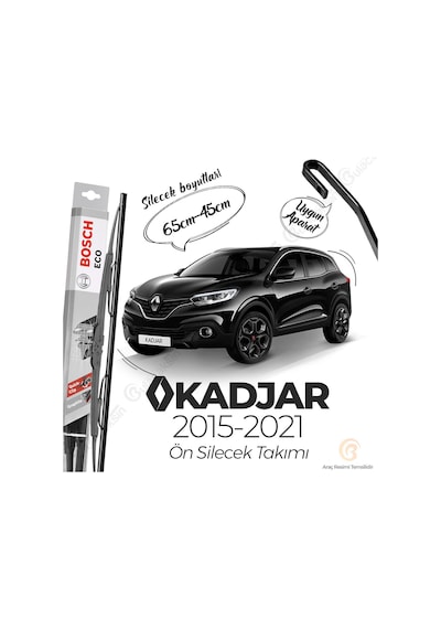 Renault Kadjar Ön Silecek Takımı 2015-2021 Bosch Eco