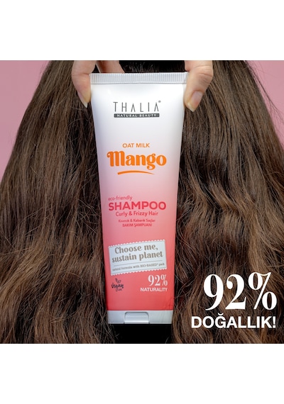 Thalia Yulaf Sütü & Mango Özlü Kıvırcık & Kabarık Saçlara Özel Bakım Şampuanı 250 ML