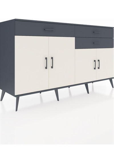 Hyperion Konsol 2 Raflı 3 Çekmeceli 4 Kapaklı 176x44x99 Antrasit- Antrasit-aytaşı/antrasit Hyperion Konsol 2 Raflı 3 Çekmeceli 4 Kapaklı 176x44x99 Antrasit- Antrasit-aytaşı/antrasit