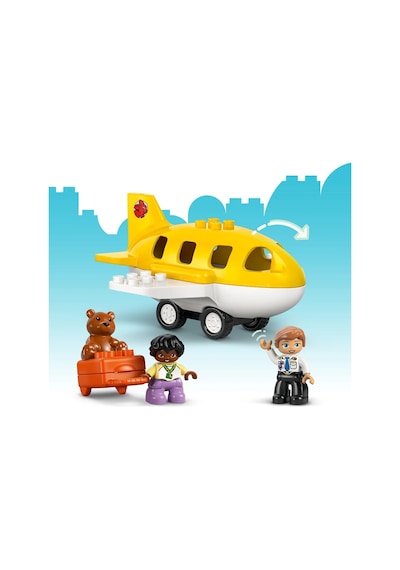 LEGO® DUPLO® Kasabası İlk Havaalanı Deneyimi 10443 - 2 Yaş ve Üzeri Çocuklar için Uçak İçeren Eğitici Oyuncak Yapım Seti (23 Parça)