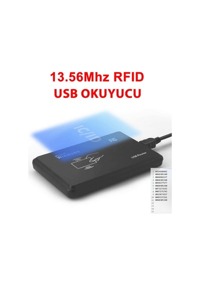 13.56mhz Usb Rfid Okuyucu Rfıd Manyetik Kart Anahtarlık Etiket Okuyucu Personel Takip Kapı Giriş