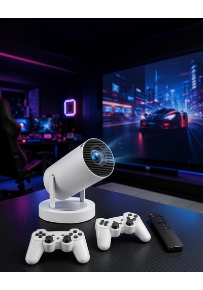 Projeksiyon Cihazı 4k Çözünürlüklü Taşınabilir Ayaklı Çift Kollu Uuczm300max3-1