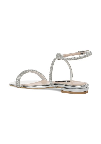 Nine West Selgen 2Pr Gümüş Kadın Düz Sandalet 101173766 Gümüş