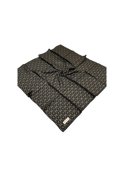 Pierre Cardin İpek Eşarp - 8631438-912 Siyah Kahve Siyah Kahve