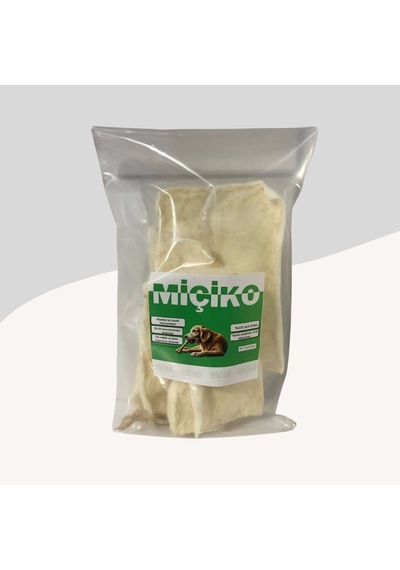 Miçiko Beyaz Doğal Deri Cips Köpek Ödülü 450 G