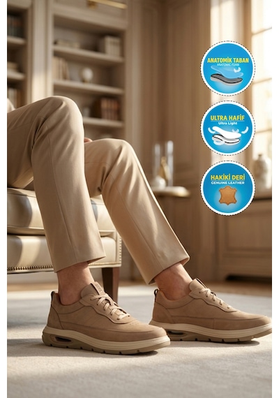 Dr. Flexer Dr.flexer 255302 M Kum Nubuk Erkek Günlük Ayakkabı Kum Beji
