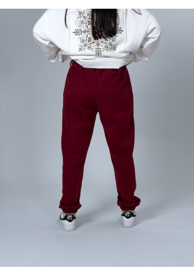 Cocopelli Şardonlu Bordo Kadın Jogger Eşofman Coc2537