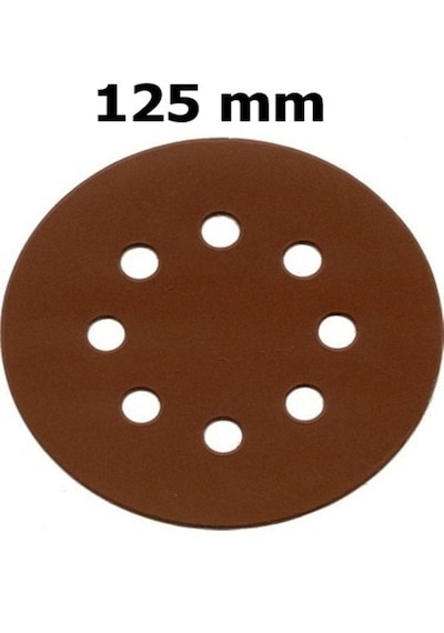 Venoa 125 Mm Cırt Zımpara Kağıdı 10 Adet 8 Delikli Disk, Ahşap & Metal Uyumlu - 320 Kum
