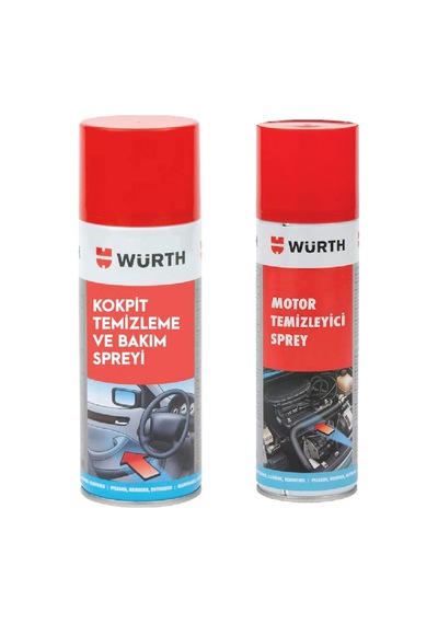 Motor Temizleyici + Araç Kokpit Temizleme Ve Bakım Spreyi