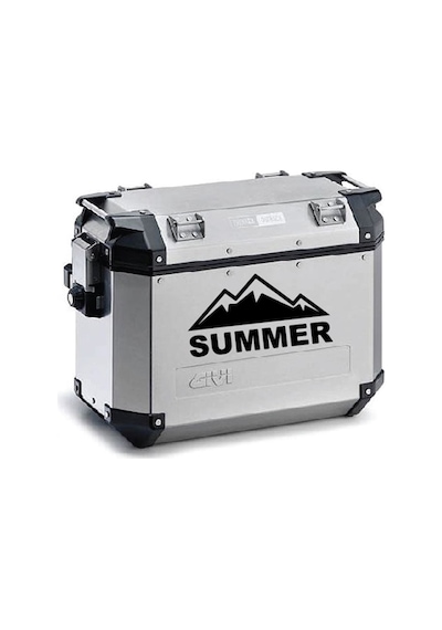 Summer Desenli Motosiklet Çanta Sticker Etiket Modeli