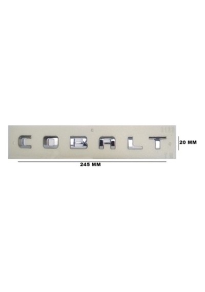 Chevrolet Uyumlu Cobalt Krom Yazı 20 245 Mm