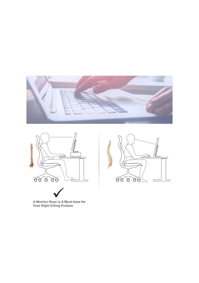 Emkawood Funny Safir Monitör Yükseltici Laptop Standı Beyaz - Meşe Emkawood Funny Safir Monitör Yükseltici Laptop Standı Beyaz - Meşe