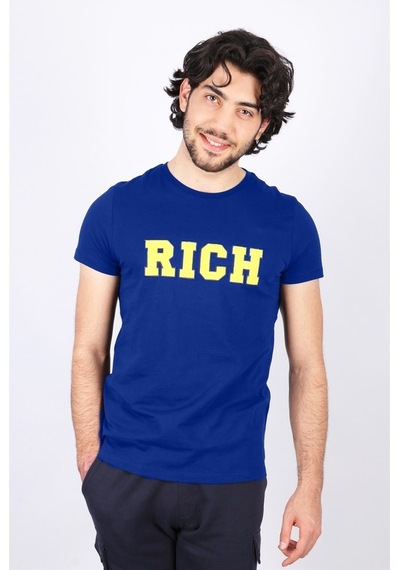 Rich Erkek Nakış Baskılı T-Shirt (485677025)