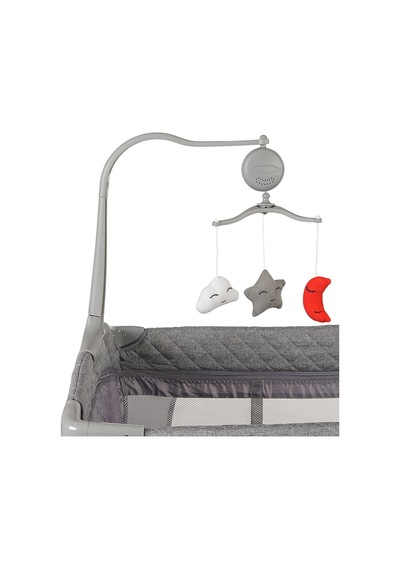 Prego Bedside Anne Yanı Oyun Parkı 70x120 Cm - Gri