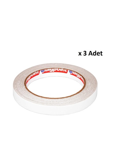 Bigpoint Çift Taraflı Bant 15 Mm X 25 M X 3 Adet