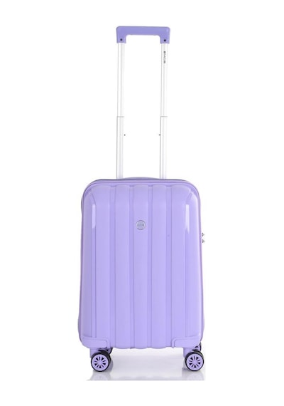 Mçs Bavul Büyük Ve Kabin 2li Set Kırılmaz Silikon Valiz V305 Lila