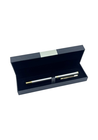Lüks Metal Roller Kalem Ve Şık Hediyelik Kutulu Özel Tasarım İmza Kalemi Gri