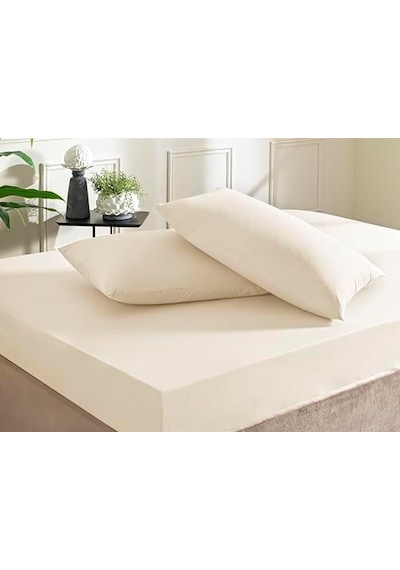 Color Dreams King Size Fitted Çarşaf Seti Ekru 0